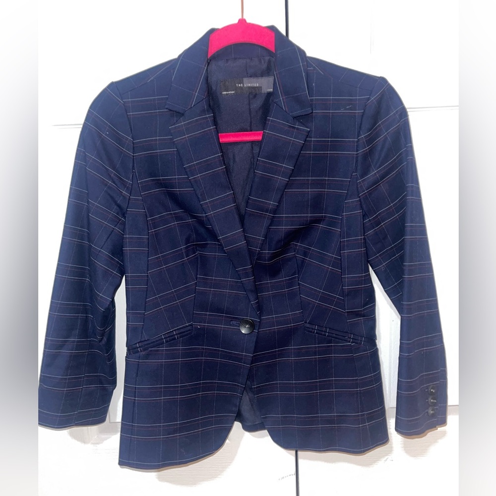 Striped business or casual blazer